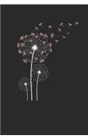 Flamingo Dandelion: Flamingos Notebook, Graph Paper (6" x 9" - 120 pages) Animal Themed Notebook for Daily Journal, Diary, and Gift