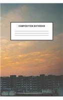 Composition Notebook: City Sky Notebook For Kids School Teens Soft Cover Elementary Journal Diary Boys Girls School