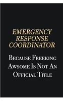 Emergency Response Coordinator Because Freeking Awsome is not an official title