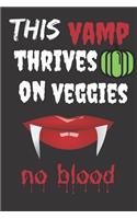 No Blood: Halloween Themed Journal For Vegetarians (Vegan) Who Loves The Spooky Season Fit As Gift For Family and Friends This Creepy Holidays and Beyond