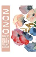 2020 Monthly Bills Debt Expenses Logbook