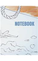 Notebook: sky high cover (8.5 x 11) inches 110 pages, Blank Unlined Paper for Sketching, Drawing, Whiting, Journaling & Doodling