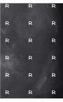 Monogram R Pattern 2019 Daily Planner Monogram R Chalkboard 384 Pages: (Notebook, Diary, Blank Book)(2019 Planners Calendars Organizers Datebooks Appointment Books Agendas)