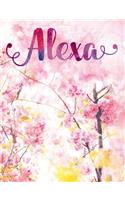 Alexa: Personalized Journal - A Pink Cherry Blossom Diary