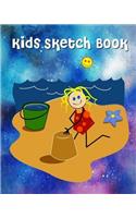 Kids Sketch Book: 8"x10" a Cute Book of Writing, Drawing, Doodling or Sketching Journal for Kids 100 Pages (Volume 5)