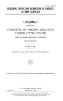 Building Operation Readiness in Foreign Affairs Agencies