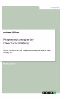 Programmplanung in der Erwachsenenbildung