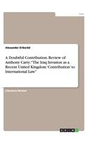 A Doubtful Contribution. Review of Anthony Carty