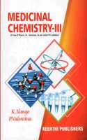 Medicinal Chemistry Iii (Iii Year B. Pharm Vi-Semester As Per Latest Pci Syllabus) (Pb 2020)
