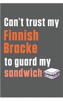 Can't trust my Finnish Bracke to guard my sandwich: For Finnish Bracke Dog Breed Fans