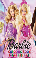 Barbie Coloring Book for Kids Ages 4-8