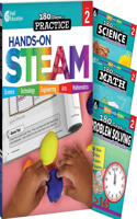 180 Days™: STEAM, Science, Math, & Problem Solving Grade 2: 4-Book Set
