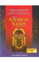 Holt American Nation in the Modern Era Chapter and Unit Tests for English Language Learners and Special-Needs Students with Answer Keys
