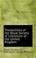 Transactions of the Royal Society of Literature of the United Kingdom