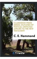 Outlines of Textual Criticism Applied to the New Testament
