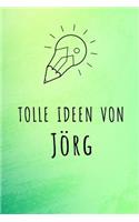 Tolle Ideen von Jörg: Liniertes Notizbuch für deinen Vornamen