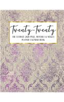 Twenty - Twenty The Ultimate 2020 Pixel Monthly & Weekly Planner Calendar Book: Lavender Ephemera Agenda Logbook - Academic Business - Journal - Color Code - Notes - Schedule - Organizer - 8.5 x 11" Large - December 2019 - Decem