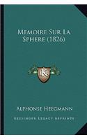 Memoire Sur La Sphere (1826)