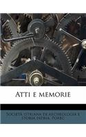 Atti E Memorie