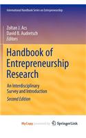 Handbook of Entrepreneurship Research