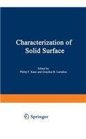 Characterization of Solid Surfaces