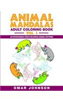 Animal Mandalas Adult Coloring Book, Volume 3