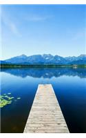 View from a Pier on an Alpine Lake Journal
