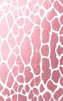 Simple Rose Gold Giraffe Print Notebook