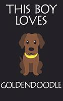 This Boy Loves Goldendoodle Notebook