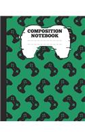 Composition Notebook: funny Gamer Gift wide ruled Composition Notebook / journal video gaming lovers gift