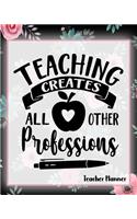 Teaching Creates All Other Professions - Teacher Planner