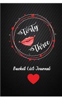 Forty Three Bucket List Journal