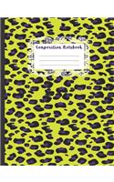 Composition Notebook: Kids In The Classroom Beautiful Leopard Theme Writing Journal, Cute Wide Ruled Blank Lined School Subject Paper Notepad For Teenagers and Young Chil(3 Kids Primary Composition Notebook)