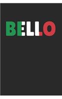 Italia Bello Notebook: Graph Paper Journal 6x9 - 120 Pages