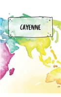 Cayenne: Ruled Travel Diary Notebook or Journey Journal - Lined Trip Pocketbook for Men and Women with Lines