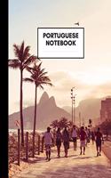 Portuguese Notebook: Medium Size, Ruled Paper, Notebooks for Portuguese Language Learners and Teachers