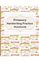 Primary Handwriting Practice Notebook: Handwriting Notebook With Dotted Lines, Dotted Mid-Line Notebook, Handwriting Printing Book, Blank Writing Book for Kindergarten, Preschool to K3 St