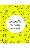 Janitor To Do List Notebook