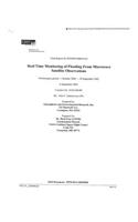Real Time Monitoring of Flooding from Microwave Satellite Observations