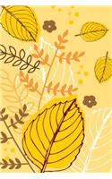 Autumn Leaf Pattern Notebook