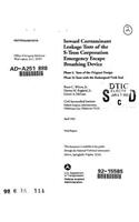 Inward Contaminant Leakage Tests of the S-Tron Corporation Emergency Escape Breathing Device Microform