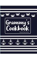 Grammy's Cookbook Nautical Navy Edition