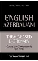 Theme-based dictionary British English-Azerbaijani - 3000 words