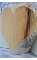 Heart Made From the Pages of a Book Journal