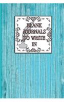 Blank Journals To Write In