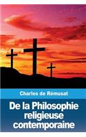 De la Philosophie religieuse contemporaine