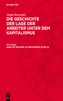 Die Geschichte Der Lage Der Arbeiter in England in Den Vereinigten Staaten Von Amerika Und in Frankreich: Register Zu Den Bänden 22 Bis 34; Glak-B, Teil 2, Band 35