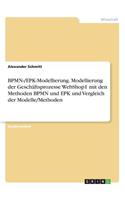 BPMN-/EPK-Modellierung. Modellierung der Geschäftsprozesse WebShop1 mit den Methoden BPMN und EPK und Vergleich der Modelle/Methoden