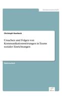 Ursachen und Folgen von Kommunikationsstörungen in Teams sozialer Einrichtungen