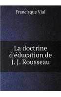 La doctrine d'éducation de J. J. Rousseau